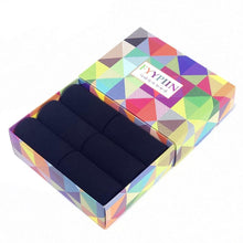 Load image into Gallery viewer, Black New Christmas Gift Box Cotton Socks Colorful Classic Solid Color Socks