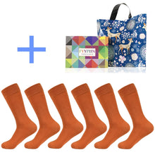 Load image into Gallery viewer, Black New Christmas Gift Box Cotton Socks Colorful Classic Solid Color Socks