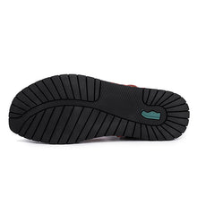 Load image into Gallery viewer, Slides Ankle Strap Holes Slip-ons Lightweight Sandals Split Leather Casual flat