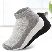 Load image into Gallery viewer, 20Pcs=10Pair Breathable Men's Socks Short Ankle Socks Men Solid Mesh High Quality