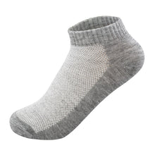 Load image into Gallery viewer, 20Pcs=10Pair Breathable Men's Socks Short Ankle Socks Men Solid Mesh High Quality