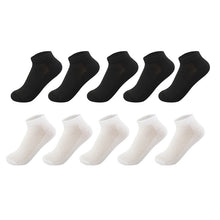 Load image into Gallery viewer, 20Pcs=10Pair Breathable Men's Socks Short Ankle Socks Men Solid Mesh High Quality