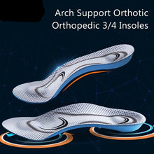 Load image into Gallery viewer, Orthotic Arch Support 3/4 Insoles Mild Flat Feet Memory Foam Insert Soft Message For Shoes