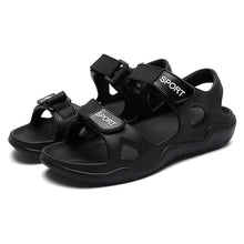 Load image into Gallery viewer, Beach Slippers Solid Hook Hollow Out Casual Breathable Flats Sandals Shoes Flat