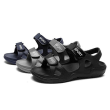 Load image into Gallery viewer, Beach Slippers Solid Hook Hollow Out Casual Breathable Flats Sandals Shoes Flat