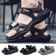 Load image into Gallery viewer, Beach Slippers Solid Hook Hollow Out Casual Breathable Flats Sandals Shoes Flat