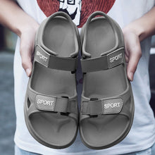 Load image into Gallery viewer, Beach Slippers Solid Hook Hollow Out Casual Breathable Flats Sandals Shoes Flat