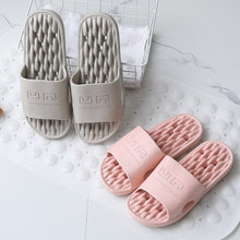 Load image into Gallery viewer, Summer Bathroom Non-slip Quick-drying Soft Hollow Bottom Sandals Women Men Slides Massage