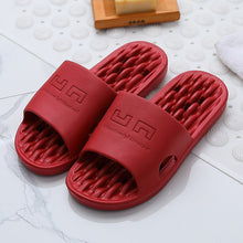 Load image into Gallery viewer, Summer Bathroom Non-slip Quick-drying Soft Hollow Bottom Sandals Women Men Slides Massage