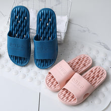Load image into Gallery viewer, Summer Bathroom Non-slip Quick-drying Soft Hollow Bottom Sandals Women Men Slides Massage