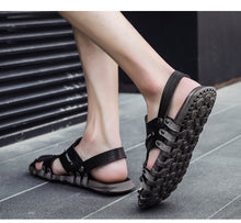 Load image into Gallery viewer, Summer Beach Sandals Leather Comfortable Slip-on Casual Sandals Slippers