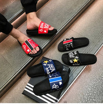 Load image into Gallery viewer, Non-slip Casual Shoes Youth Adult Leather Flat Sandals Outdoor PVC Beach Slides