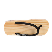 Load image into Gallery viewer, Japanese Slippers Flip Flops Traditional Geta Clogs Home Slippers Beach Outdoor Sandals Wooden