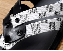 Load image into Gallery viewer, Genuine Leather Slippers Outdoor Casual Outside Light Flip Flops Pantufa Pantuflas