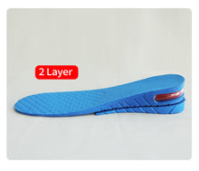 Load image into Gallery viewer, Height Increase Elevator Insole Cushion Lift Adjustable Size 3CM 5CM 6.5CM Shoe Insole High Quality PVC Insert