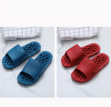 Load image into Gallery viewer, Summer Bathroom Non-slip Quick-drying Soft Hollow Bottom Sandals Women Men Slides Massage