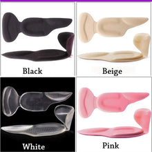 Load image into Gallery viewer, Leyou T Shape Shoe Cushion Silicon Heel Grips Pads Gel Arch Support Insoles for Flat Foot Half Insole Self-adhesive Insert Pad