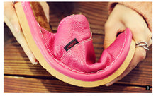 Load image into Gallery viewer, slippers Genuine Leather Winter Superstar Sewing Non Slip Slippers TPR Warm House