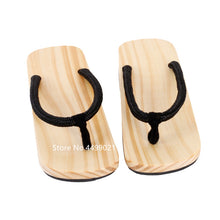 Load image into Gallery viewer, Japanese Slippers Flip Flops Traditional Geta Clogs Home Slippers Beach Outdoor Sandals Wooden