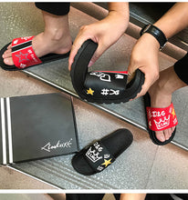 Load image into Gallery viewer, Non-slip Casual Shoes Youth Adult Leather Flat Sandals Outdoor PVC Beach Slides