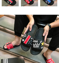 Load image into Gallery viewer, Non-slip Casual Shoes Youth Adult Leather Flat Sandals Outdoor PVC Beach Slides