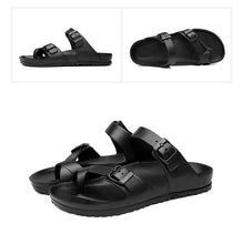 Load image into Gallery viewer, Slippers Non-slip Outdoor Beach Flip Flops Summer Slides Causal Shoes Black Sandal Plus Size