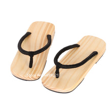 Load image into Gallery viewer, Japanese Slippers Flip Flops Traditional Geta Clogs Home Slippers Beach Outdoor Sandals Wooden