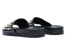 Load image into Gallery viewer, Slippers Flat rivet Beach Outside Narrow Band Sewing Shoes Leisure cow leather