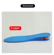 Load image into Gallery viewer, Height Increase Elevator Insole Cushion Lift Adjustable Size 3CM 5CM 6.5CM Shoe Insole High Quality PVC Insert