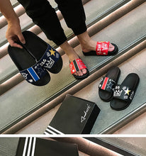 Load image into Gallery viewer, Non-slip Casual Shoes Youth Adult Leather Flat Sandals Outdoor PVC Beach Slides