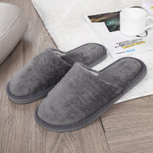 Load image into Gallery viewer, Slippers Warm Home Plush Soft Slippers Indoors Anti-slip Winter Floor Bedroom Shoes