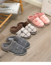 Load image into Gallery viewer, Winter Velvet Sewing Suede Indoor shoes for male Antiskid Anti Odor Short Plush Home slippers