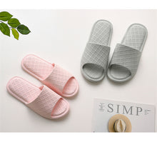 Load image into Gallery viewer, Soft Black Yellow Stripes Casual Summer Slipper Male Home Slippers