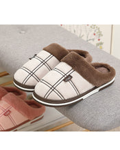 Load image into Gallery viewer, Winter Velvet Sewing Suede Indoor shoes for male Antiskid Anti Odor Short Plush Home slippers