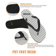 Load image into Gallery viewer, Animal Husky Pattern Flip Flops Casual House Summer Vacation Flats Beach Sandals