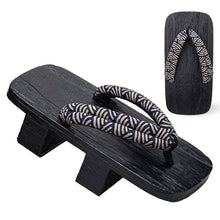 Load image into Gallery viewer, Japanese Wooden Clogs Geta Slippers Paulownia Samurai Summer Sandals