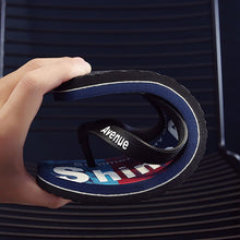 Load image into Gallery viewer, plus size Flip Flops Outside Rubber Slippers Summer Letter doodle Beach Sandals Shoes