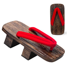 Load image into Gallery viewer, Japanese Wooden Clogs Geta Slippers Paulownia Samurai Summer Sandals