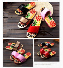 Load image into Gallery viewer, Magnet slippers Indoor Health Imitation Jade Massage Shoes Black Slides Home Flat Sandals Outdoor