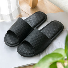 Load image into Gallery viewer, Soft Black Yellow Stripes Casual Summer Slipper Male Home Slippers