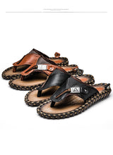 Load image into Gallery viewer, Flip Flops Genuine Leather Luxury Slippers Beach Casual Sandals