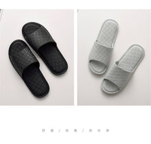 Load image into Gallery viewer, Soft Black Yellow Stripes Casual Summer Slipper Male Home Slippers