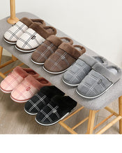 Load image into Gallery viewer, Winter Velvet Sewing Suede Indoor shoes for male Antiskid Anti Odor Short Plush Home slippers
