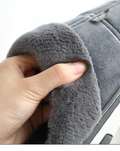 Load image into Gallery viewer, Winter Velvet Sewing Suede Indoor shoes for male Antiskid Anti Odor Short Plush Home slippers