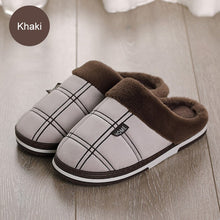Load image into Gallery viewer, Winter Velvet Sewing Suede Indoor shoes for male Antiskid Anti Odor Short Plush Home slippers