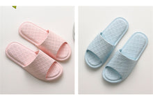 Load image into Gallery viewer, Soft Black Yellow Stripes Casual Summer Slipper Male Home Slippers