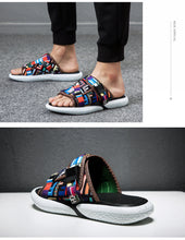 Load image into Gallery viewer, Outdoor Walking Slides Luxury Trendy Mens Beach Shoes Large Size Designer Slippers