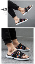 Load image into Gallery viewer, Outdoor Walking Slides Luxury Trendy Mens Beach Shoes Large Size Designer Slippers