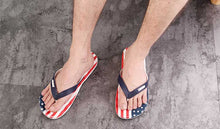 Load image into Gallery viewer, Flip Flops Slipper Summer Antiskid National Flag Print Foot Thicken Bathroom Beach Sandals