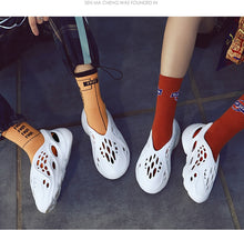 Load image into Gallery viewer, Summer Sandals Holes Sandals Hollow Breathable Flip Flops Outdoor Beach Slippers Roman Shoes